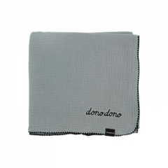 韩国进口DONO&DONO多乐多乐4层纯棉muslin浴巾106 x 106厘米 灰色