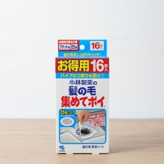 日本进口小林制药下水道地漏滤网浴室排水口毛发收集贴过滤纸16枚